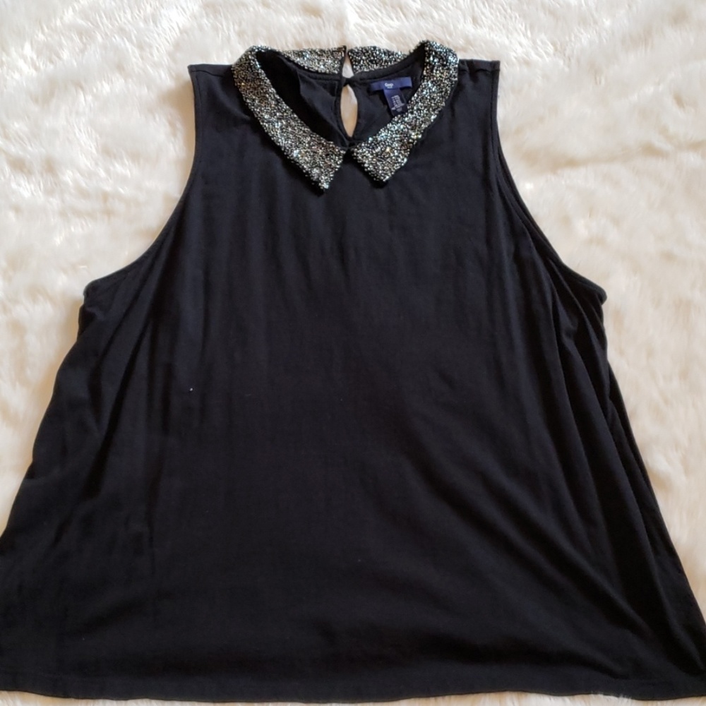 Gap Beaded Collar Tank